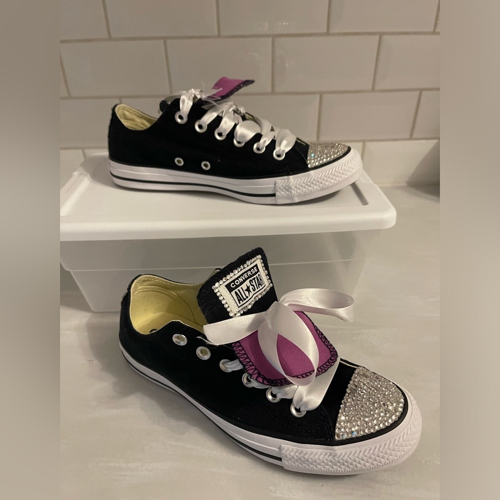 **New** Custom Bling Converse Size 8 - image 2